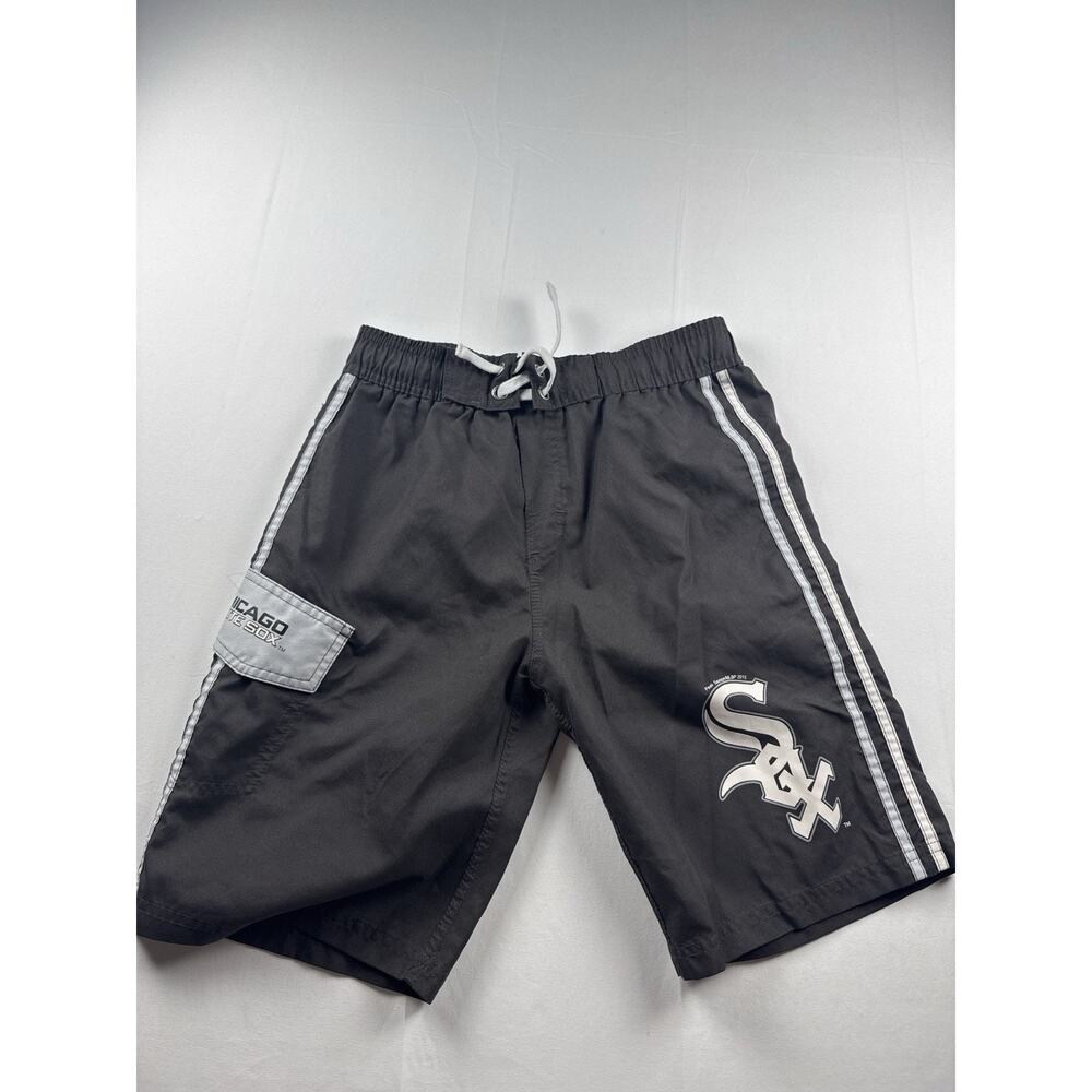 Chicago White Sox Swim Trunks Youth M 10-12 Black MLB Shorts